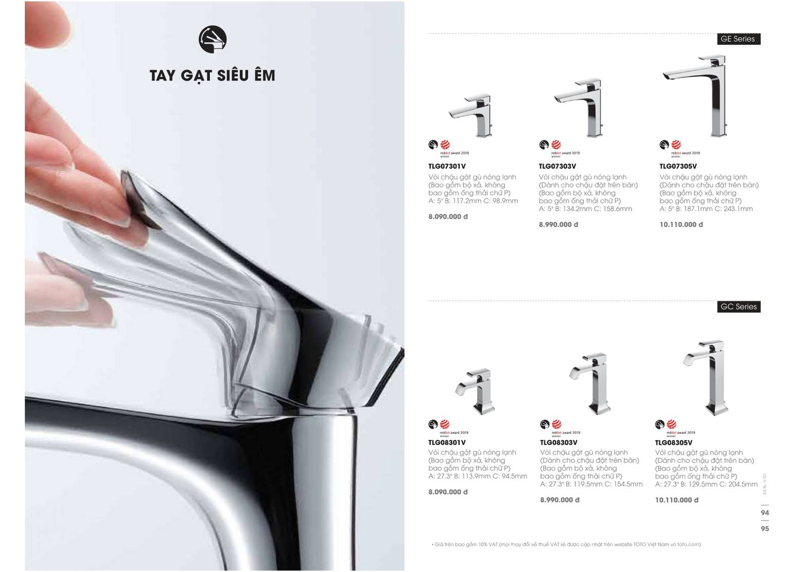 Thiết bị vệ sinh TOTO Catalogue và Bảng giá mới nhất 2024 /Page 42